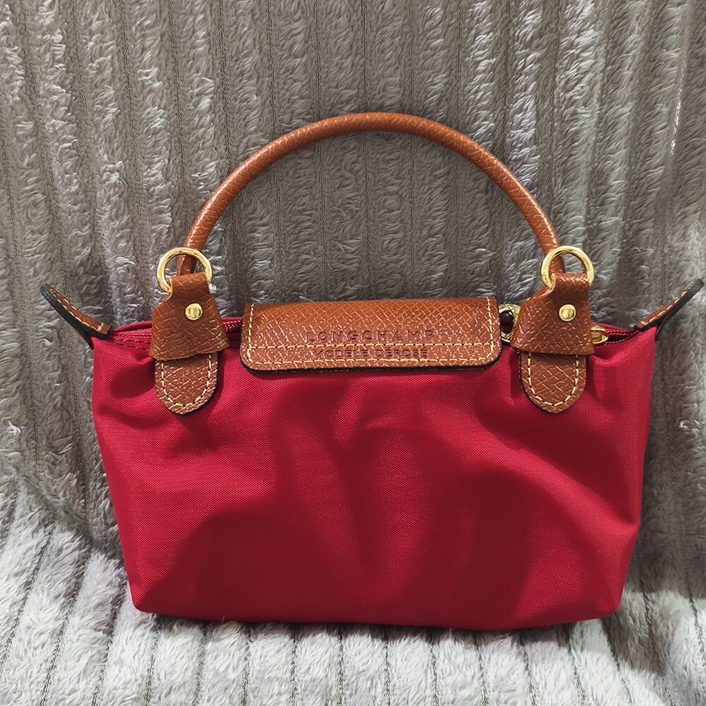 Longchamp Canvas And Leather Patchwork Mini Bag - image 6